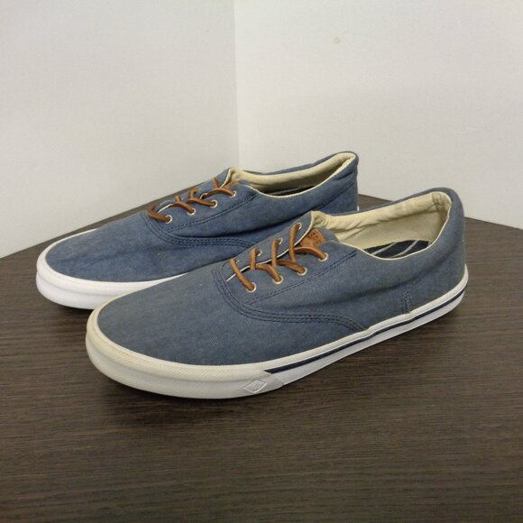 Brand New Sperry Mens Striper II STS16797 Blue Lace Up Sneakers. Size 10. F53 - Picture 5 of 8